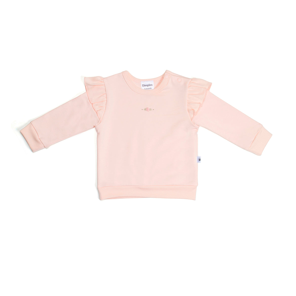 Dimples summer delights collection 2022 cotton frill jumper in Pink:image,small_image,thumbnail