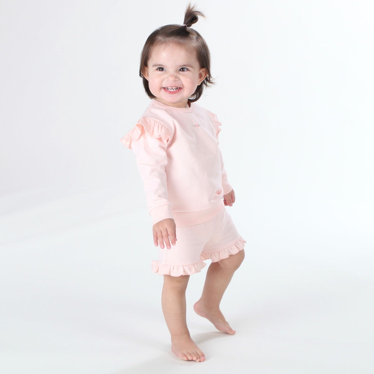 Dimples summer delights cotton frill shorts in Pink