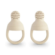Mushie Silicone Fresh food feeder in sand:image,small_image,thumbnail,swatch_image