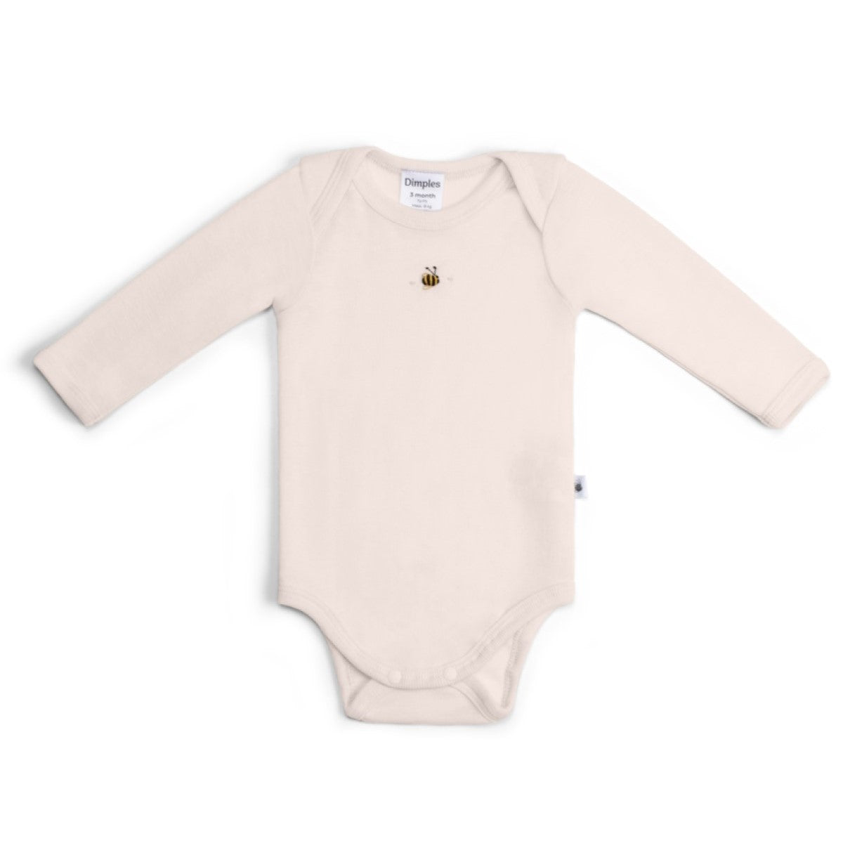 Dimples Merino bodysuit in eggnog snowglobe:image,small_image,thumbnail