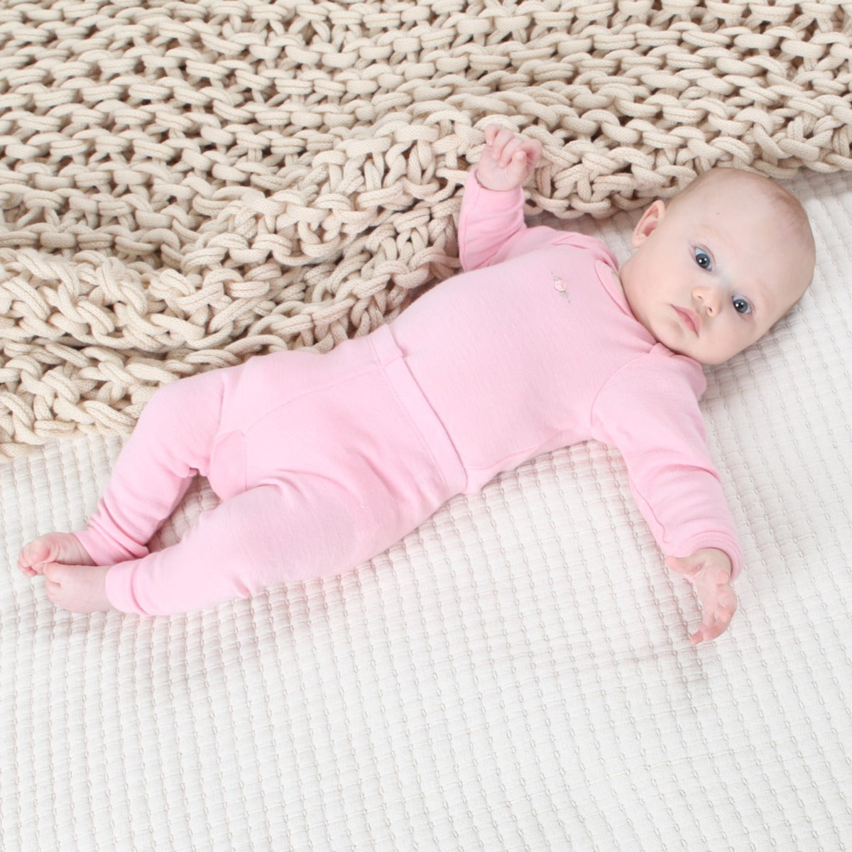 Dimples Snowglobe Merino Leggings Soft Pink
