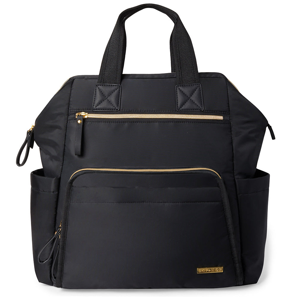 Main Frame Wide Open Backpack from Skip Hop in black 
