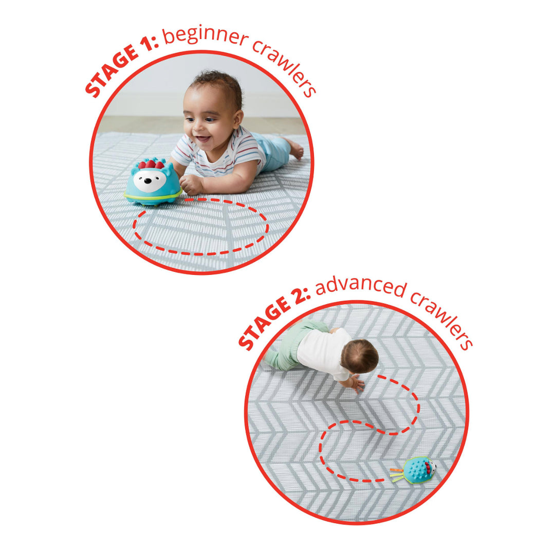 Explore & More Hello Hedgehog Crawl Toy stages