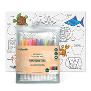 HeyDoodle reusable silicone colouring and doodle mat with geometrical shapes in animals:image,small_image,thumbnail,swatch_image
