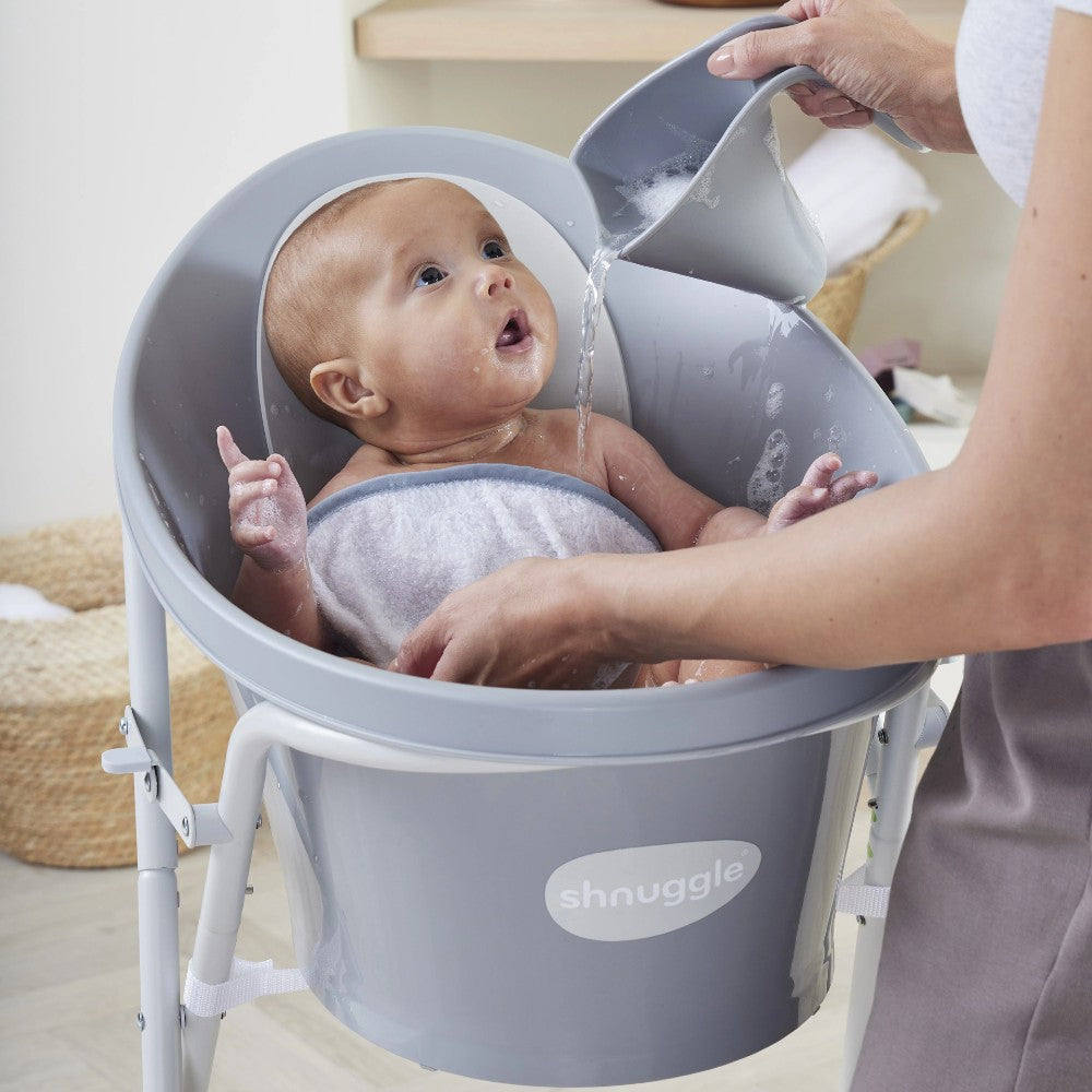 Shnuggle Bath Washy Jug in Grey/Pebble colour
