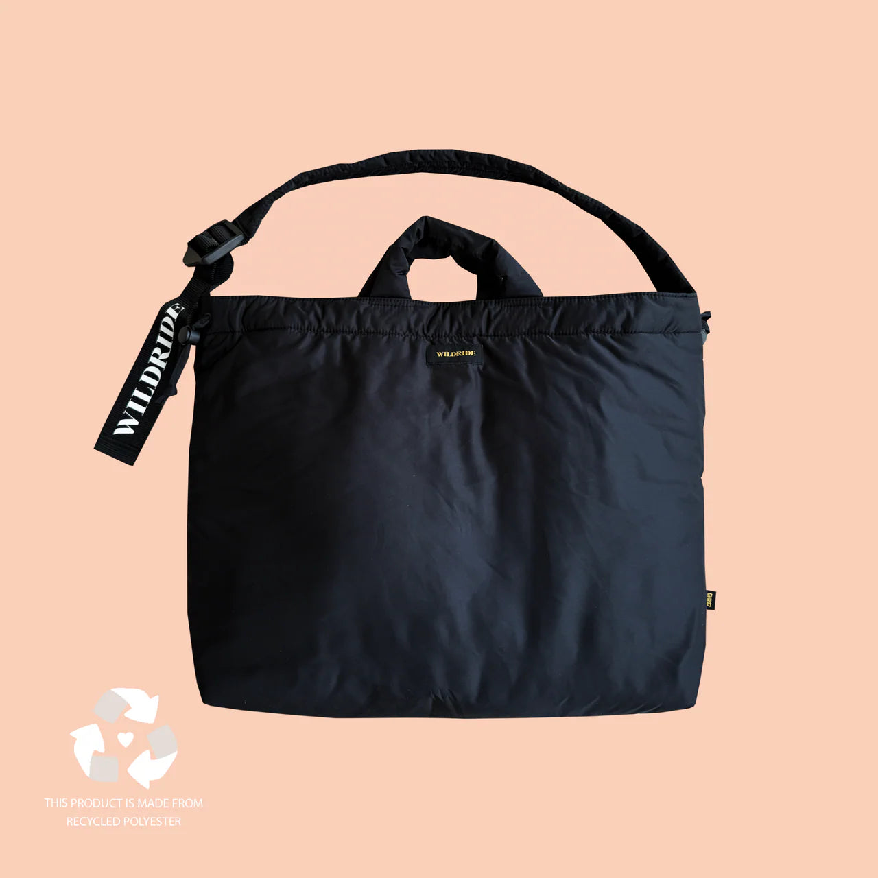 Wildride Shoulder Nappy Bag Black - Wildride