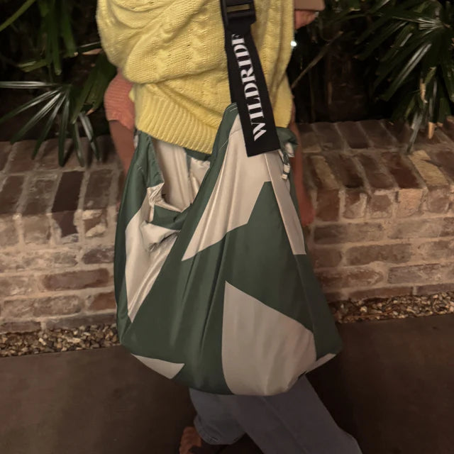 Wildride Shoulder Nappy Bag Green Graphic - Wildride