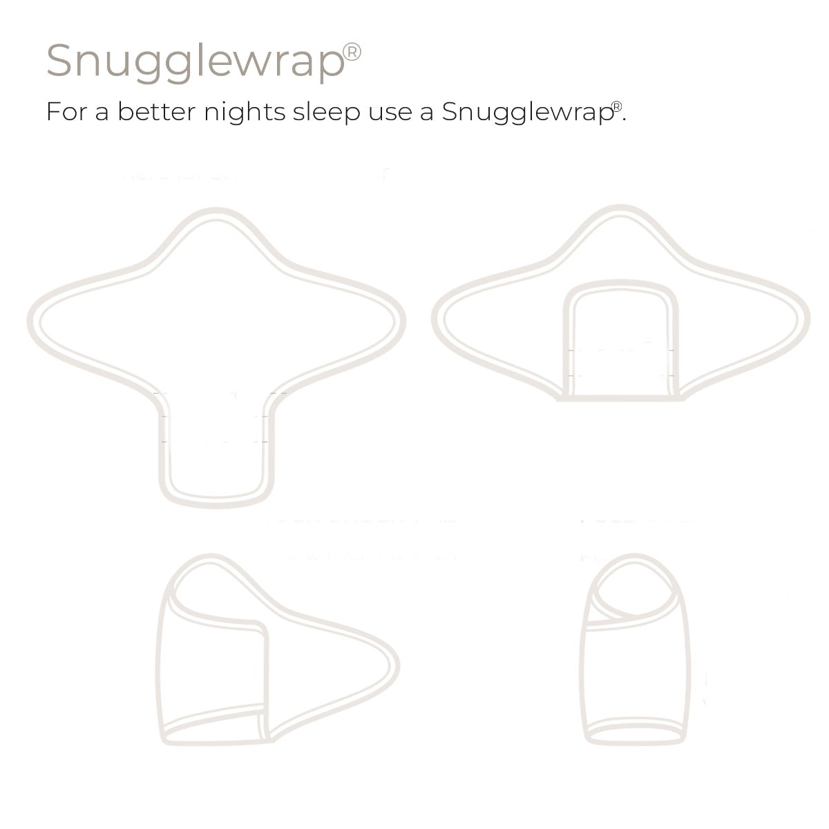 Snuggle wrap usage steps