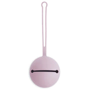Mushie Silicone pacifier holder in soft lilac:image,small_image,thumbnail,swatch_image