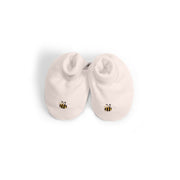Merino baby booties in Eggnog colour:thumbnail