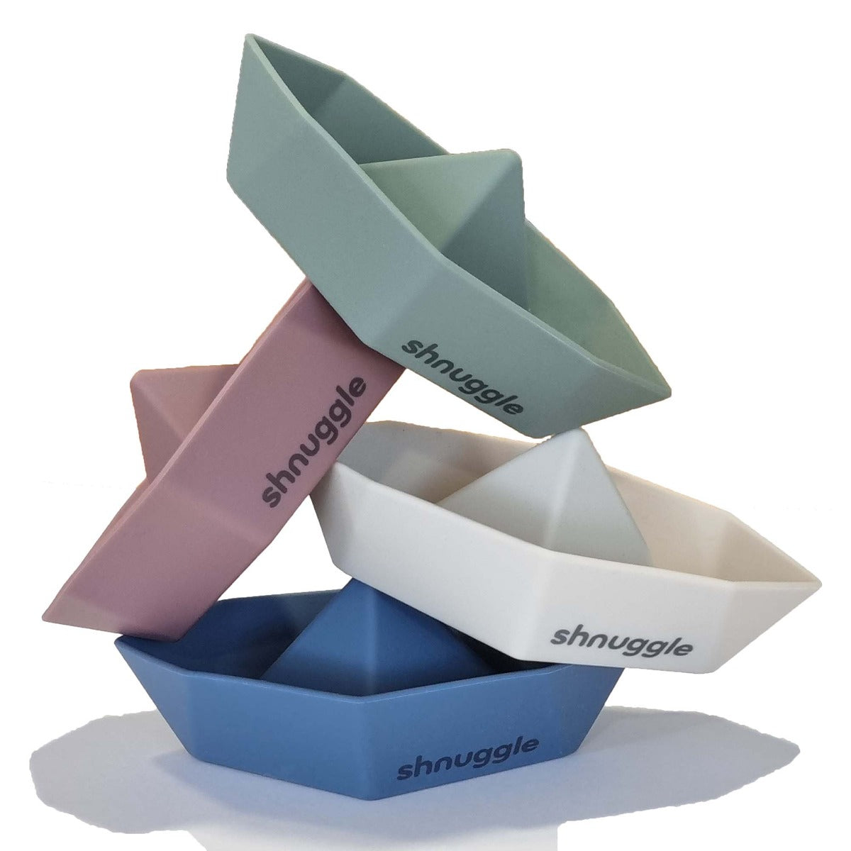 Shnuggle Stacking Boat Toy multicolour separate
