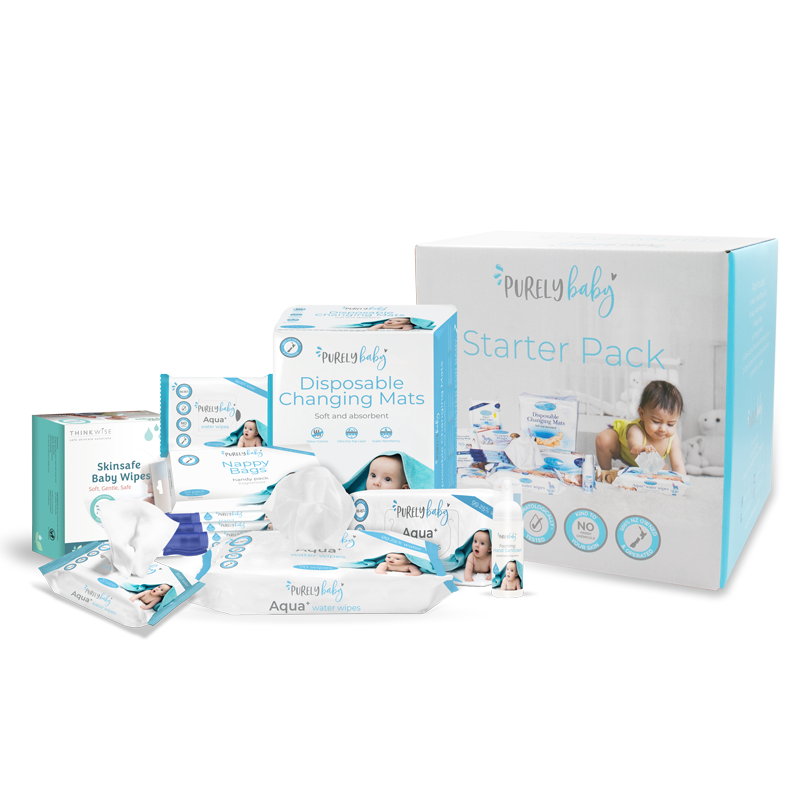 Nappy Changing Essentials | Purely Baby Nappy Starter Pack | Dimples NZ