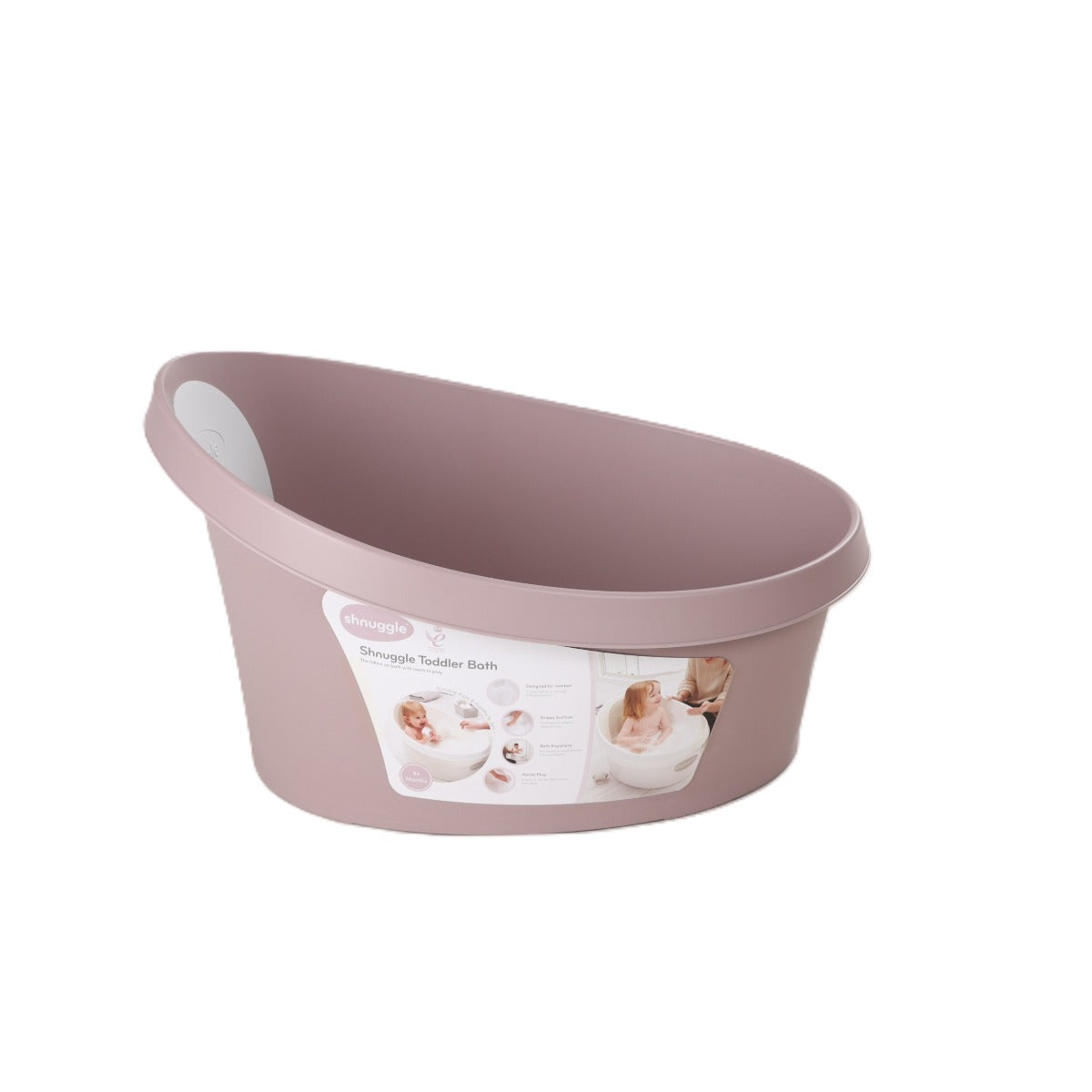 Shnuggle Toddler Bath Blossom side view
