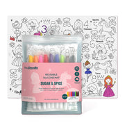 Large/Classic Sugar and Spice HeyDoodle silicone reusable colouring and doodle mat:image,small_image,thumbnail,swatch_image