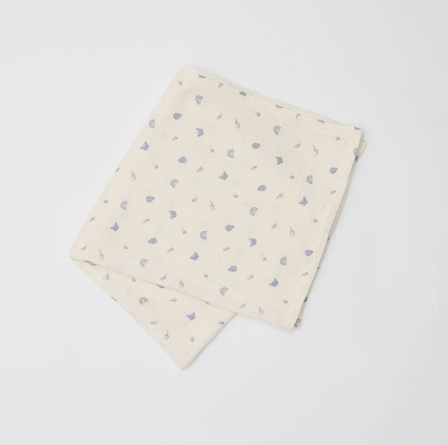 Swaddle Enchanted Garden Over the Dandelion folded