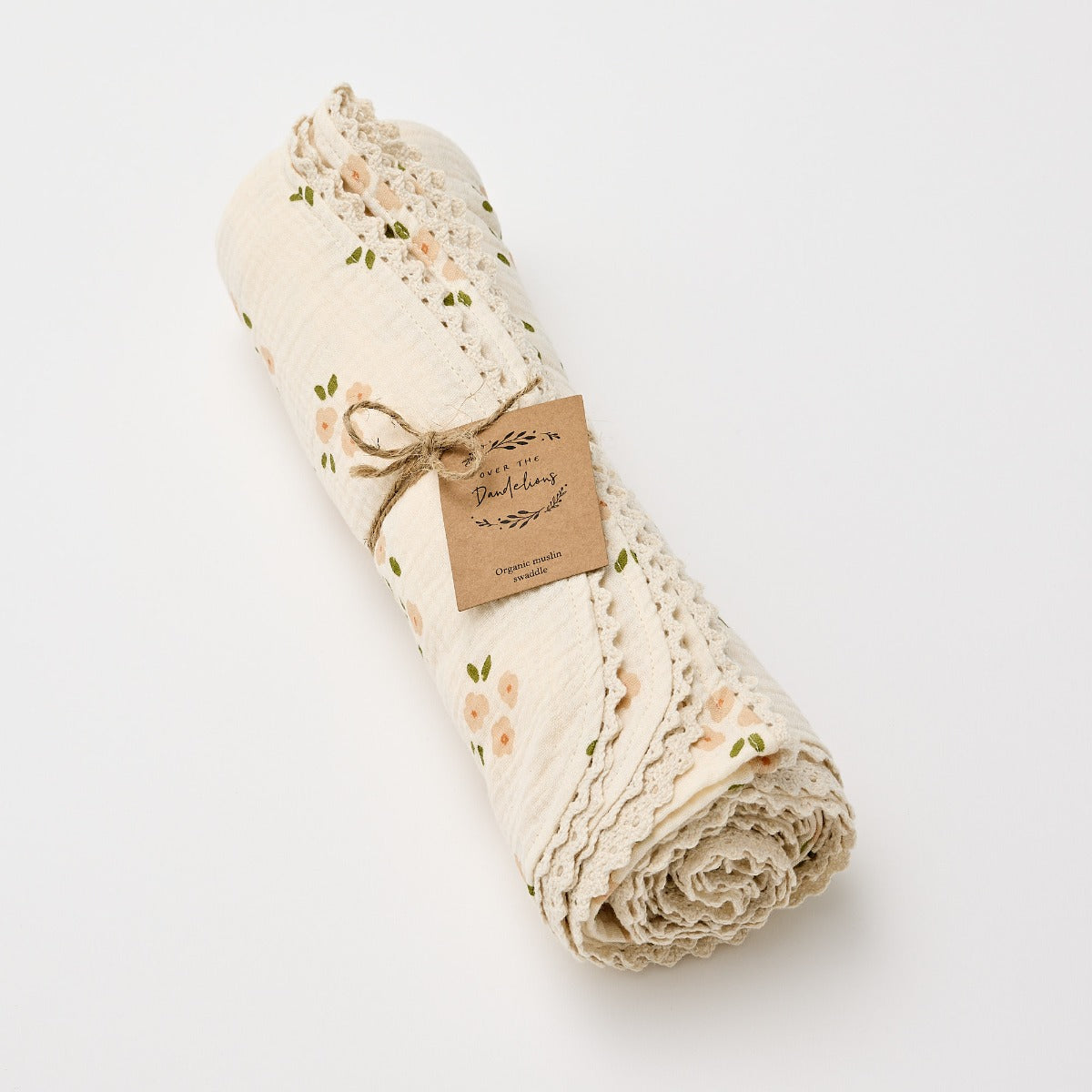 Over the Dandelions Muslin Swaddle in Daisy print:image,small_image,thumbnail,swatch_image