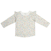 Cotton Frill Floral long sleeve top for baby girl:image,small_image,thumbnail