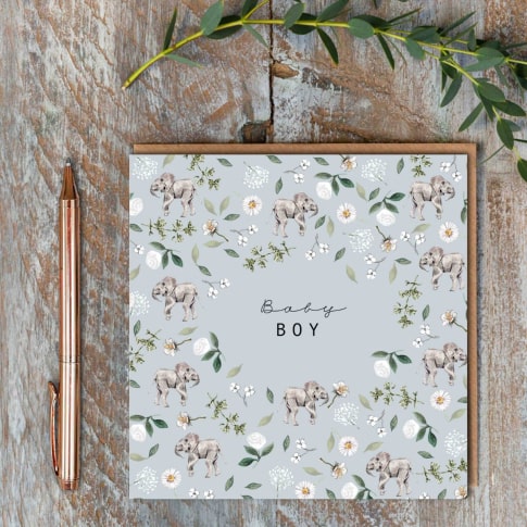 Livewires Baby Boy Elephant Card:image,small_image,thumbnail,swatch_image
