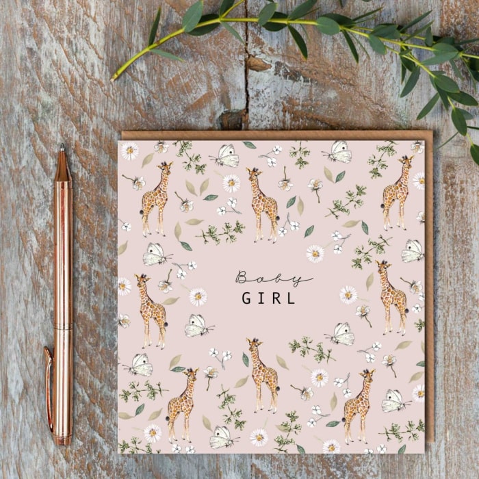 Livewires Baby Girl Giraffe Card:image,small_image,thumbnail,swatch_image