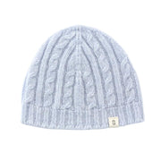Benmore cable knit beanie in blue :image,small_image,thumbnail