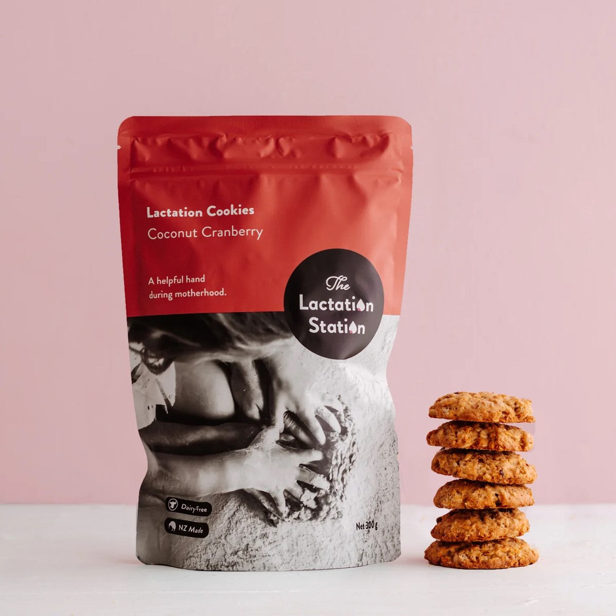 Lactation Station Coconut cranberry lactation cookies