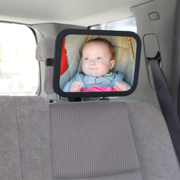 Baby First baby view car mirror set up in car