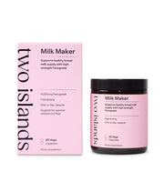 Jar containing Two Island Milk Maker 60 Capsules