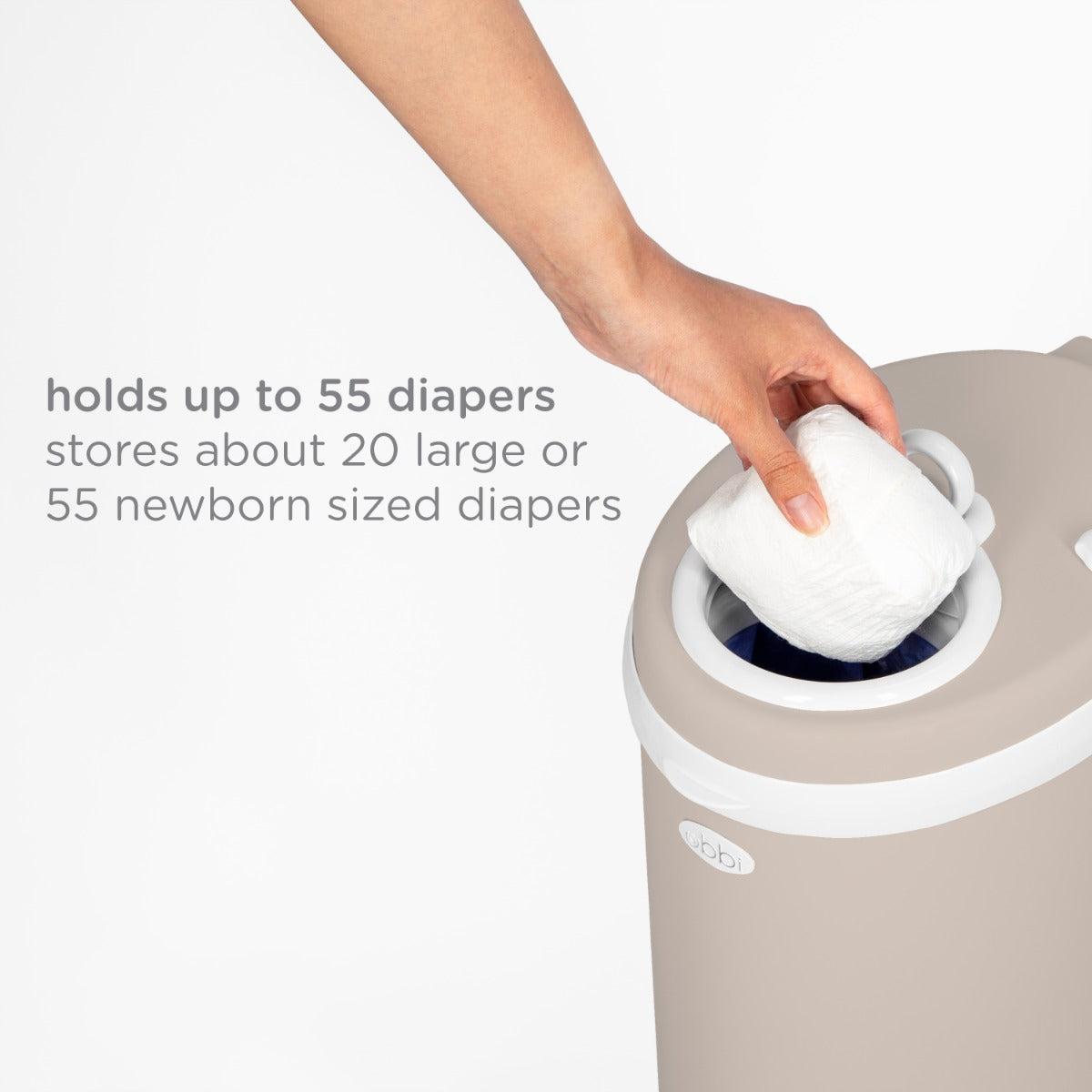 Ubbi Nappy Bin capacity
