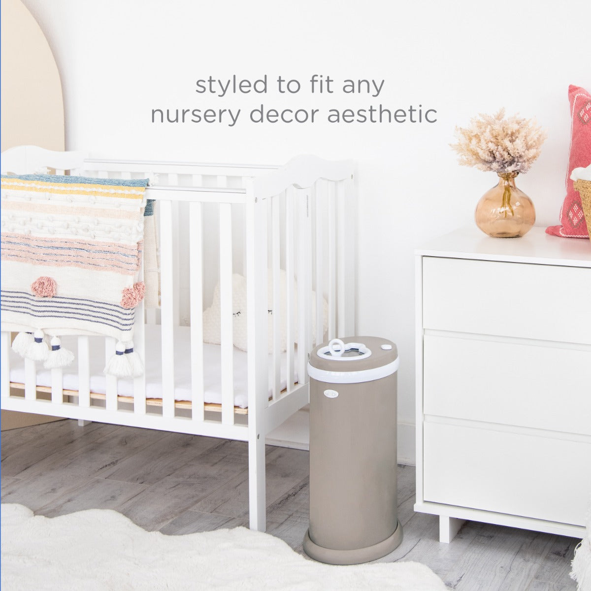 Ubbi Nappy Bin in Taupe