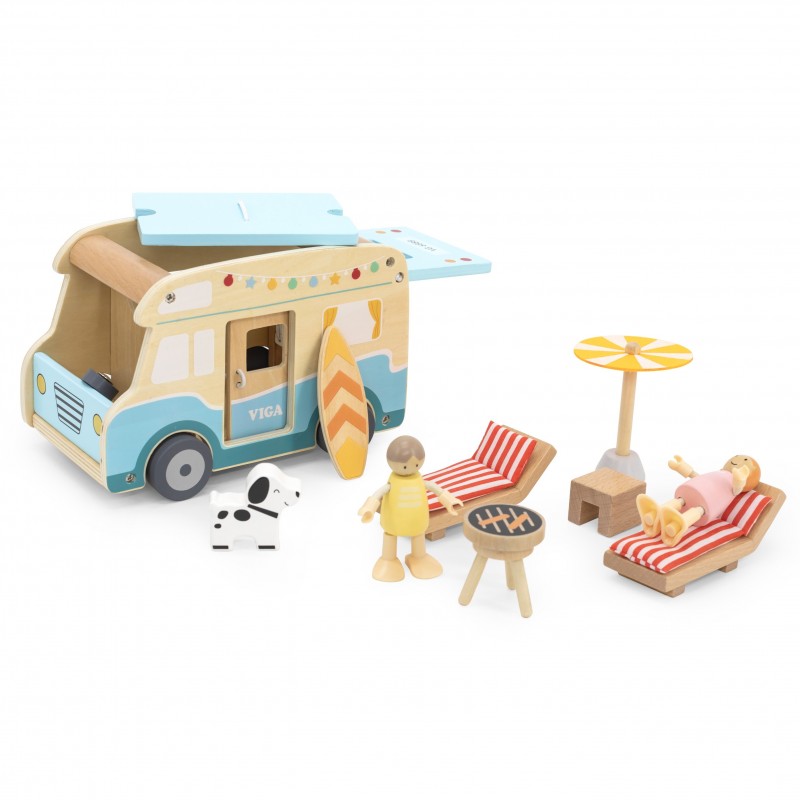 Viga Camper Van with beech chairs, umbrella pet puppy bbq:image,small_image,thumbnail,swatch_image