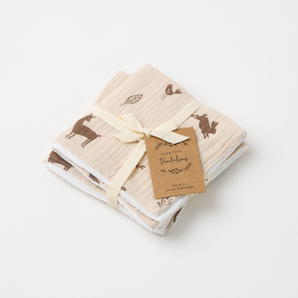 Muslin 2 Pack Wash Cloth in Woodland:image,small_image,thumbnail,swatch_image