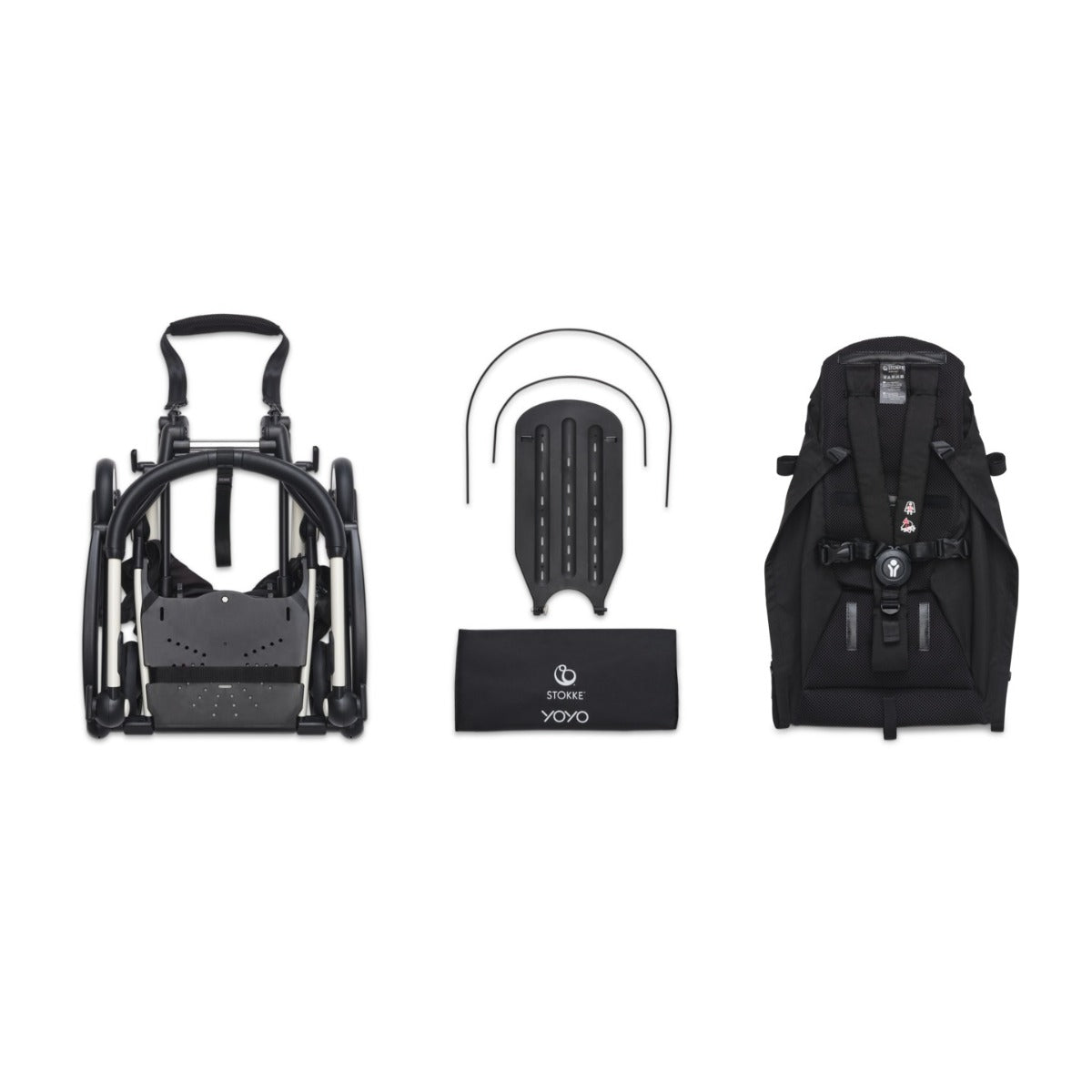 YOYO3 Pram White Frame accessories