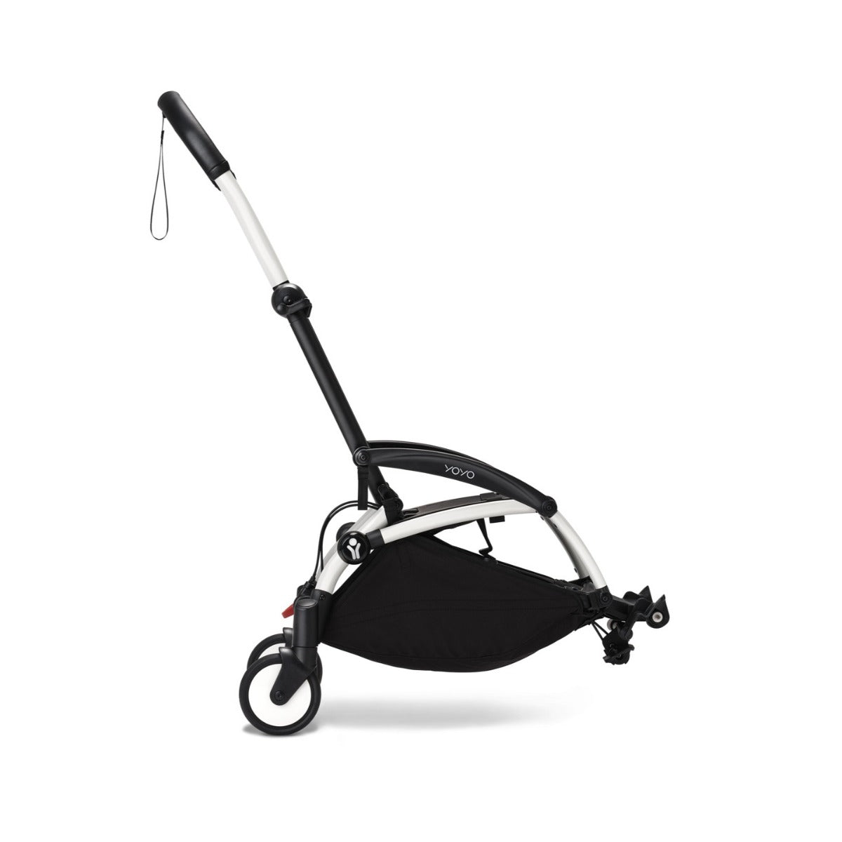 YOYO3 Pram White Frame side view
