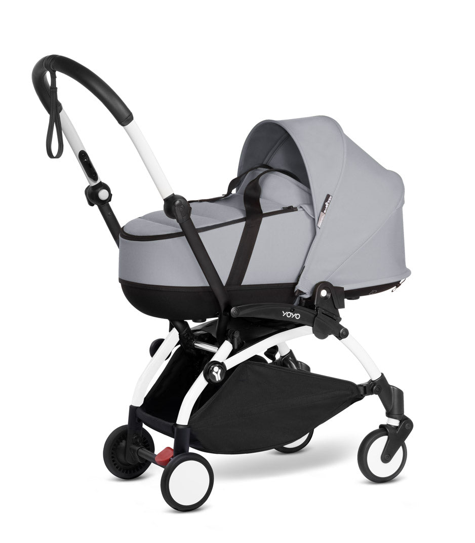 Babyzen Yoyo Bassinet in stone on frame