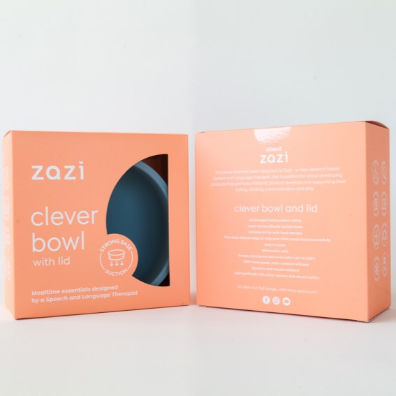 Zazi baby feeding silicone bowl with lid
